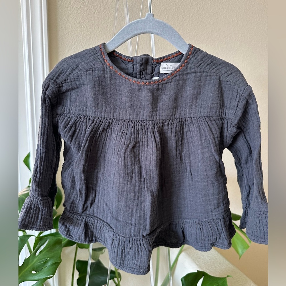 VGUC ZARA Linen Blend Blouse
